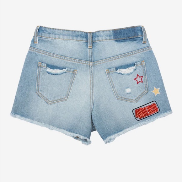 NWT NFL San Francisco 49ers Denim Shorts 🏈 - Picture 4 of 12